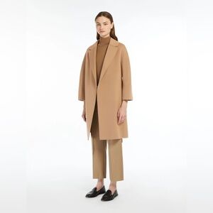 Max Mara Short double-faced wool coat - Camel